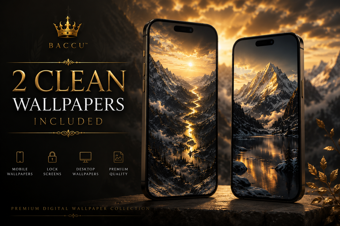 BACCU™ Winter Royalty Vol. 3 — Digital Wallpaper Collection