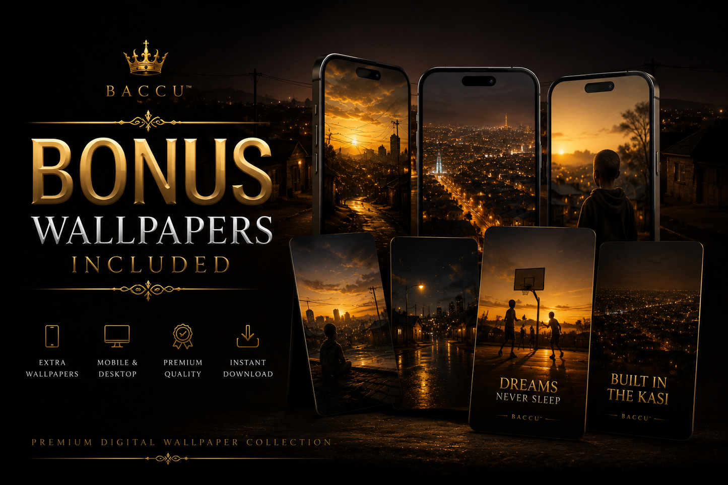 BACCU™ Kasi Dreams Vol.1 — Digital Wallpaper Collection