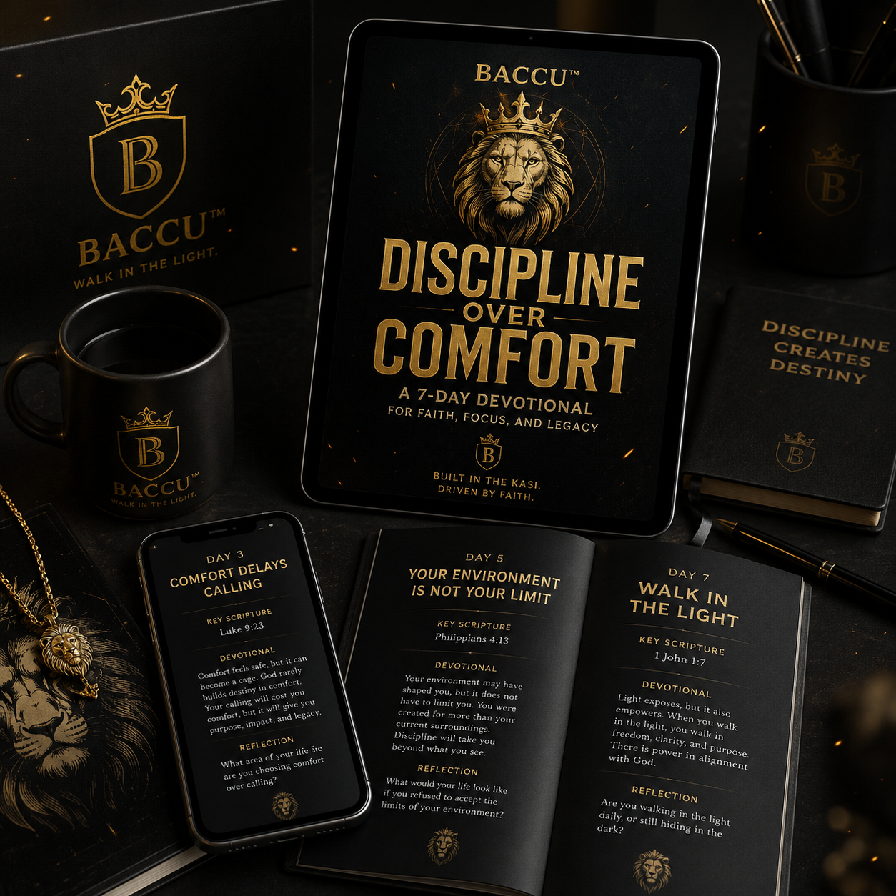 BACCU™ Discipline Over Comfort — 7-Day Devotional
