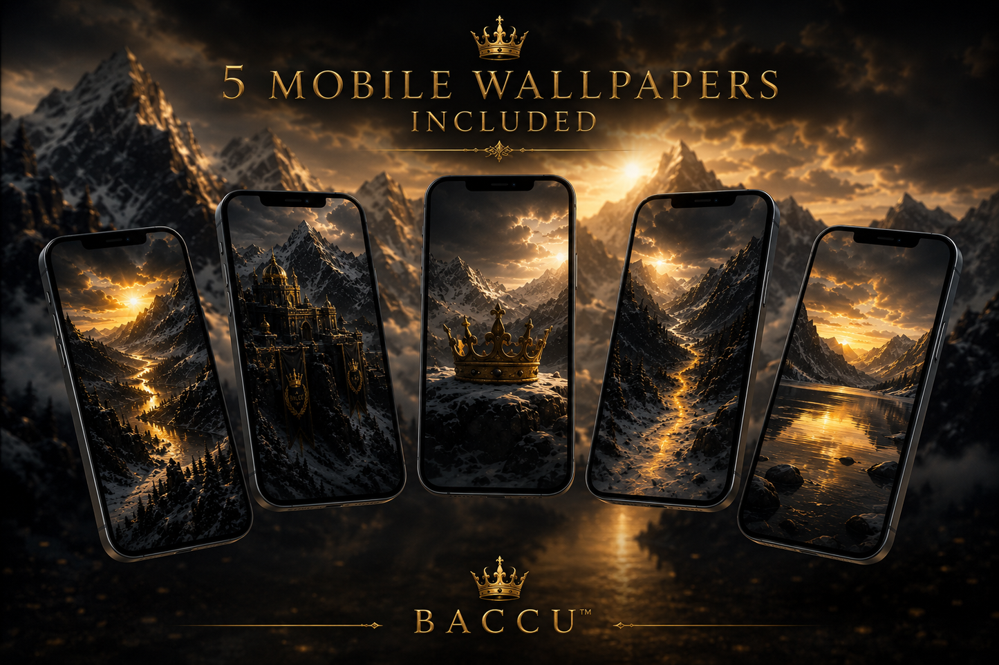 BACCU™ Winter Royalty Vol. 3 — Digital Wallpaper Collection