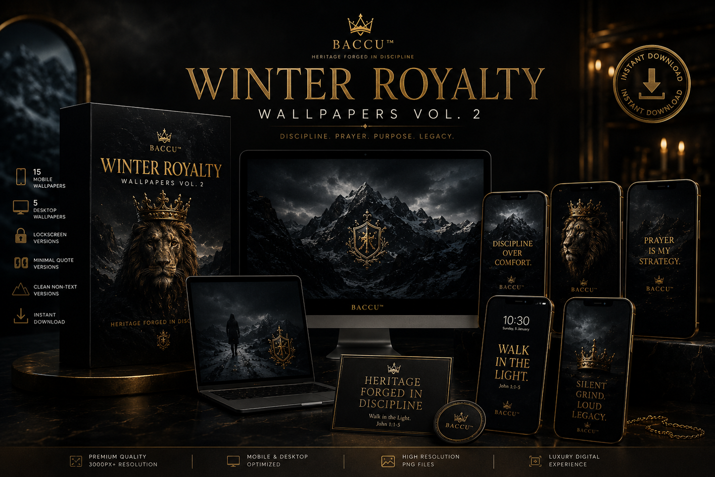 BACCU™ Winter Royalty Wallpapers Vol. 2