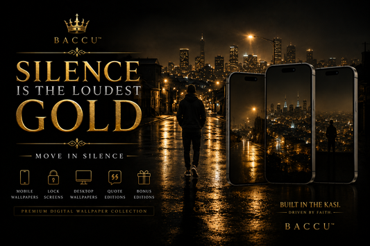 BACCU™ Silence Is The Loudest Gold Vol.1 — Digital Wallpaper Collection